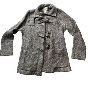 Wondra Wool by Knitting‎ Needle Medium 100% Wool Grey Pockets Knot Buttons